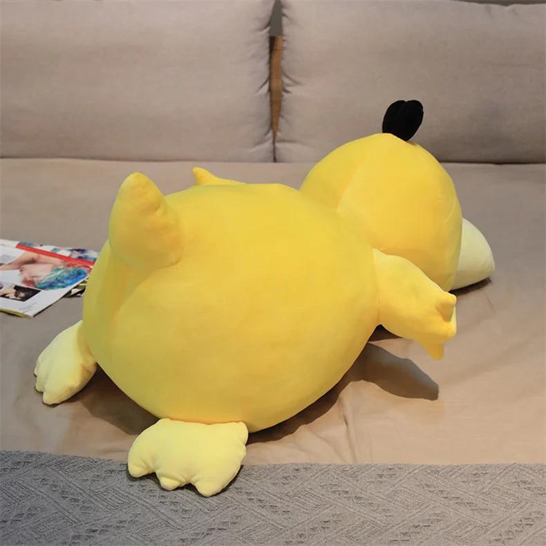 Большой размер мягкие игрушки Psyduck милая мультяшная утка плюшевая кукла подушка