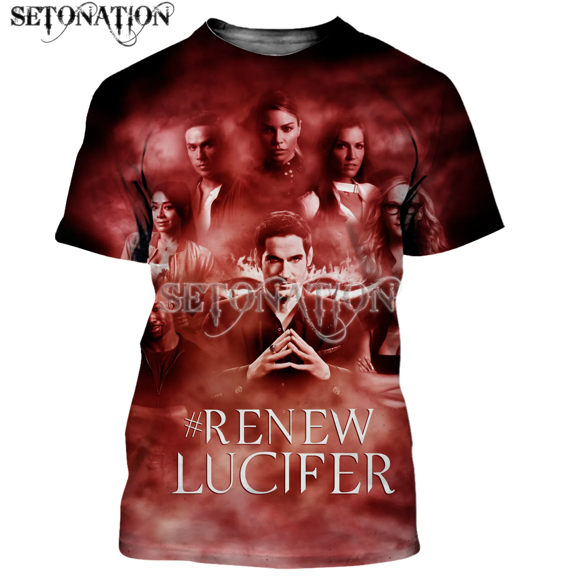 

Lucifer morningstar men/women New fashion cool 3D printed t-shirts casual style tshirt streetwear tops dropshipping