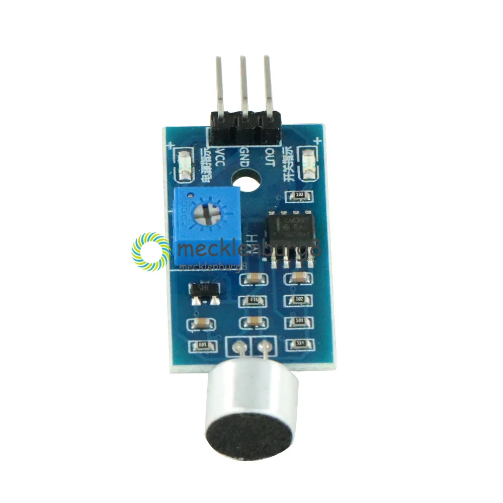 Микрофонный датчик высокой чувствительности звука модуль обнаружения для Arduino DIY