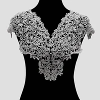 water soluble lace fake collar polyester yarn three dimensional hollow neckline embroidered elegant women neckline accessories