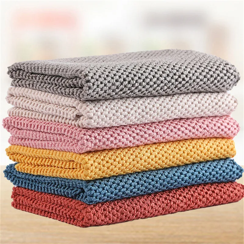 

Коралловое бархатное квадратное полотенце, Впитывающее Воду, быстросохнущее, чистящее полотенце, кухонное полотенце, домашнее полотенце д...