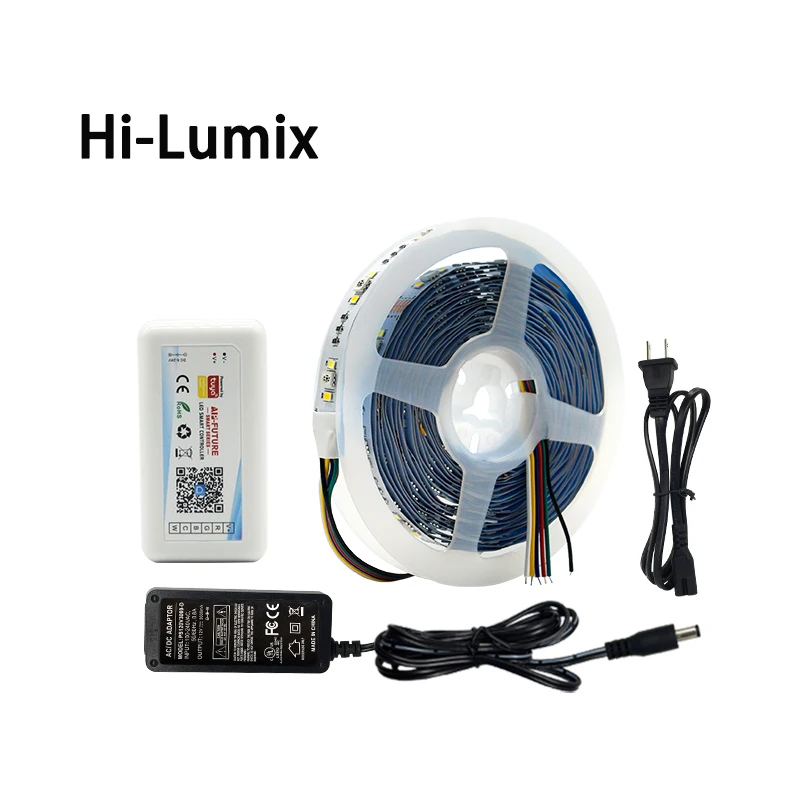 TUYA Smart life APP Wifi контроллер DC12V 5050 RGB + CCT Цветовая температура регулируемый