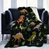 dinosaur flannel blanket bedroom sheets living room sofa towel quilt gifts for boys and girls 6080 inches