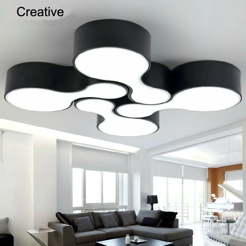 New  modern led ceiling lights for living room bedroom 12w acrylic shade+iron body balcony kitchen dining room ceiling lamp