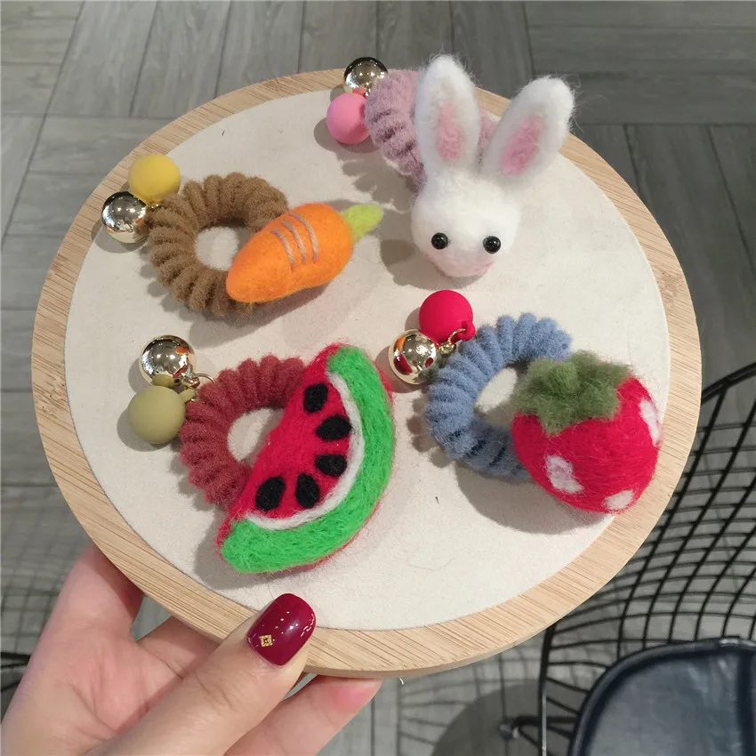 Корейский детский красивый милый красочный шерстяной фетровый цветок яркая