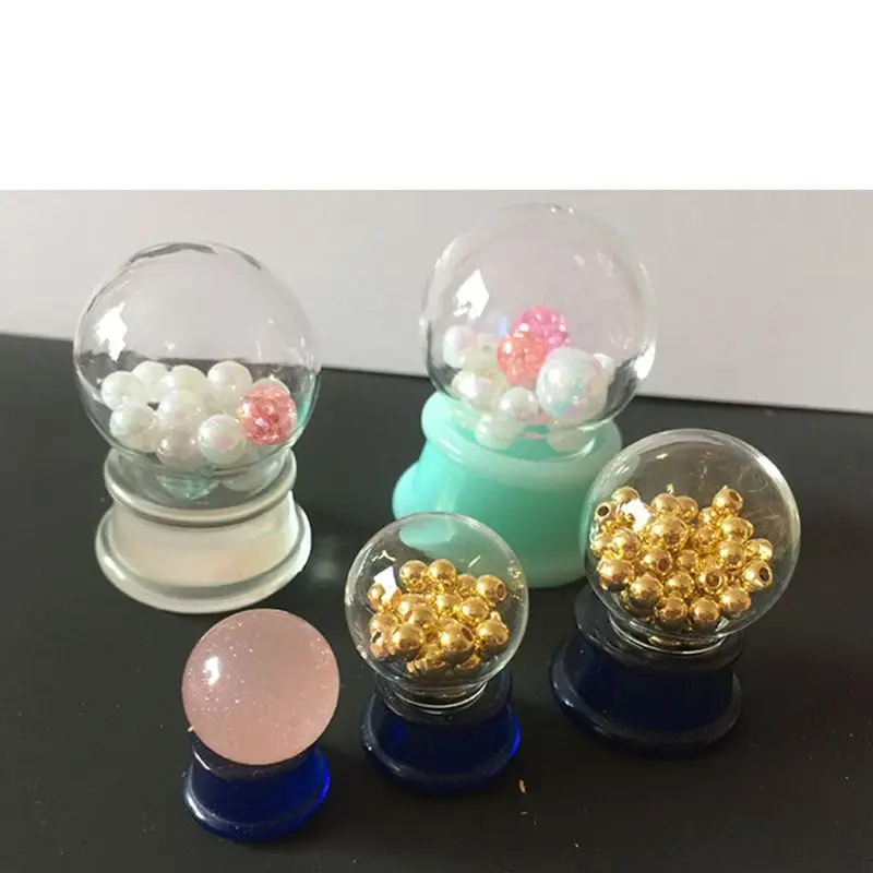 DIY Crystal Ball Glass Resin Mold Art Crafts Twirling Gumballs Machine Game | Украшения и аксессуары