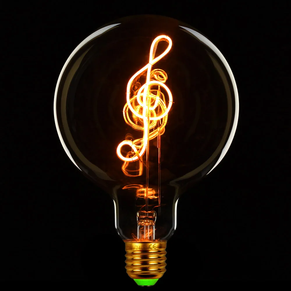 Марочные шарики edison домашняя декоративная светодиодная лампа накаливания 4 Вт с регулируемой яркостью G125Love Home Yes Note Copid's Arrow настольная лампа