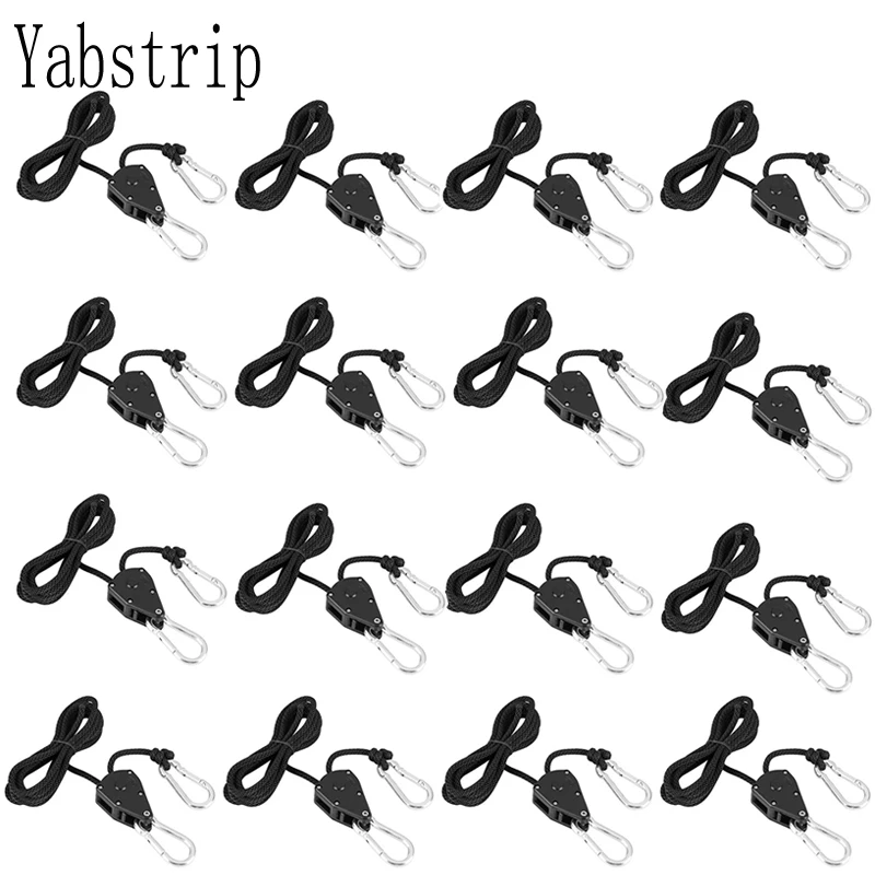 Регулируемый шнурок Yabstrip 1/8 дюймов для веера палатки веревка светодиодной лампы