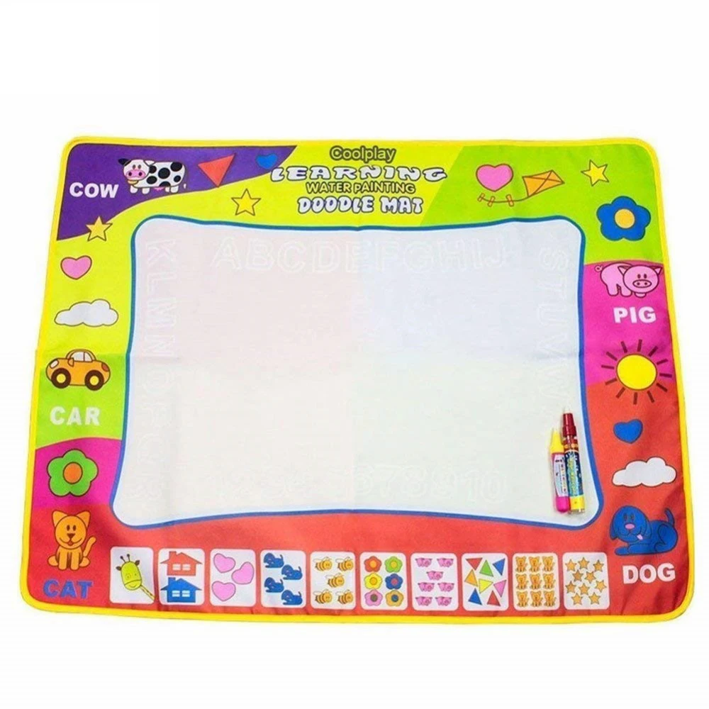 4 типа коврик для рисования водой и 2 волшебные ручки книги живопись доска игровой