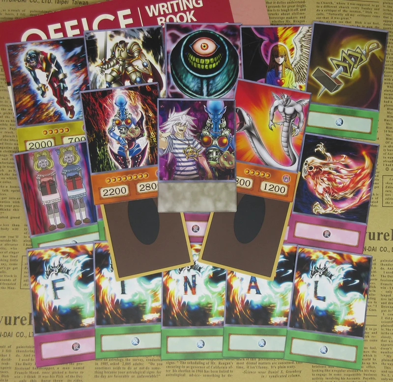 20 шт./компл. Yugioh Yami Bakura Ryou основные карты Zombie Fiend серия Аниме Стиль колода Темный некробостик доска для коллекционных карт