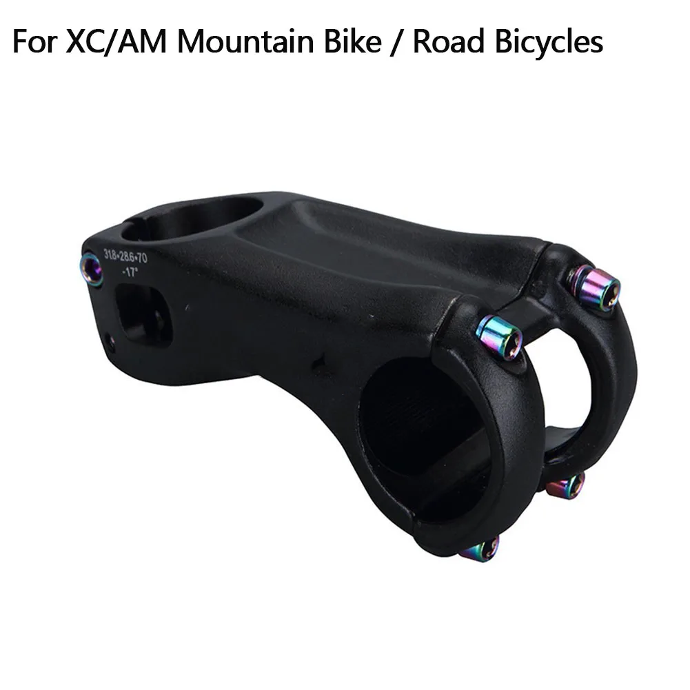 

17° Bike Stem Ultralight Aluminum alloy MTB Road Bicycle Handle Bar for StemXC/AM Mountain Road Bicycles Accessories