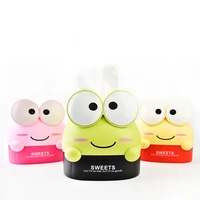 1pc cute frog tissue holder storage box creative car tissue boxes table napkin roll paper case tissue canister storage shelf