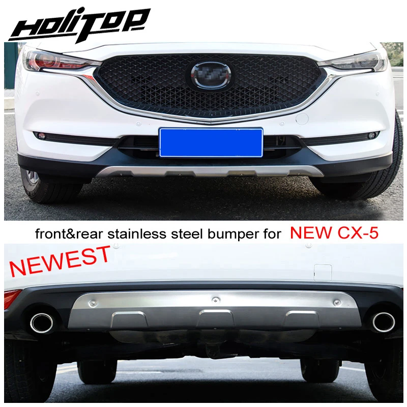 Защитная накладка на передний и задний бампер для Mazda CX 5 2017 2018 2019 2020304 из