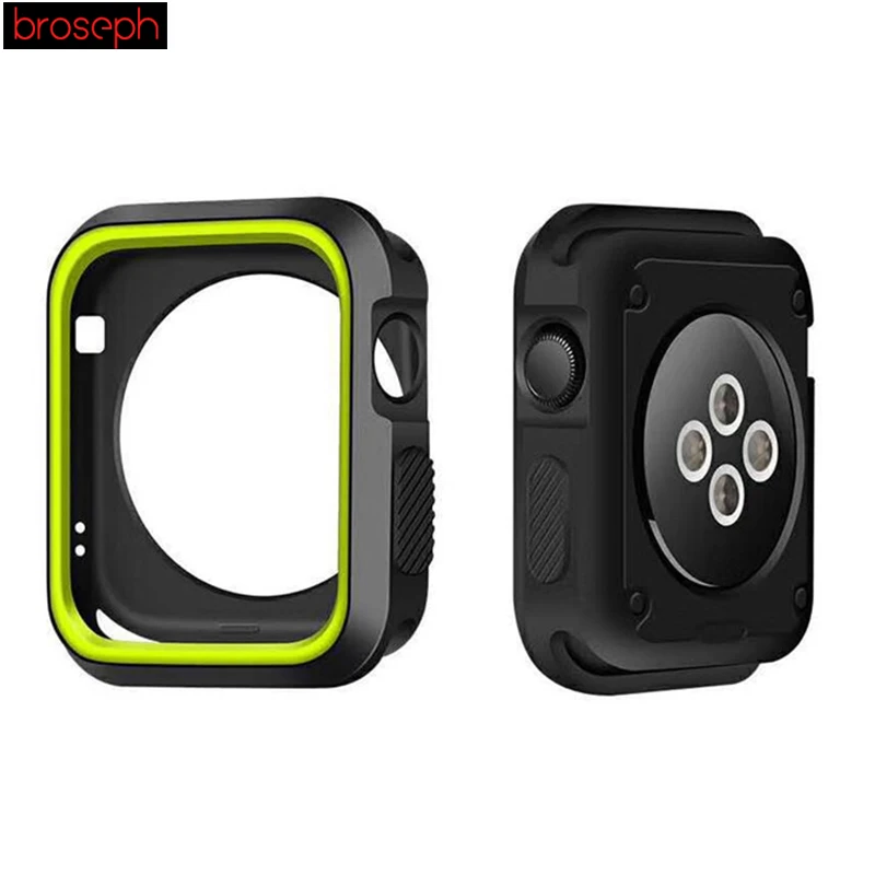Watch Protector Bumper for Apple watch 4 Case 40mm 44mm Silicone Watch Cases Cover for Iwatch Series 3 2 1 Strap 38mm 42mm