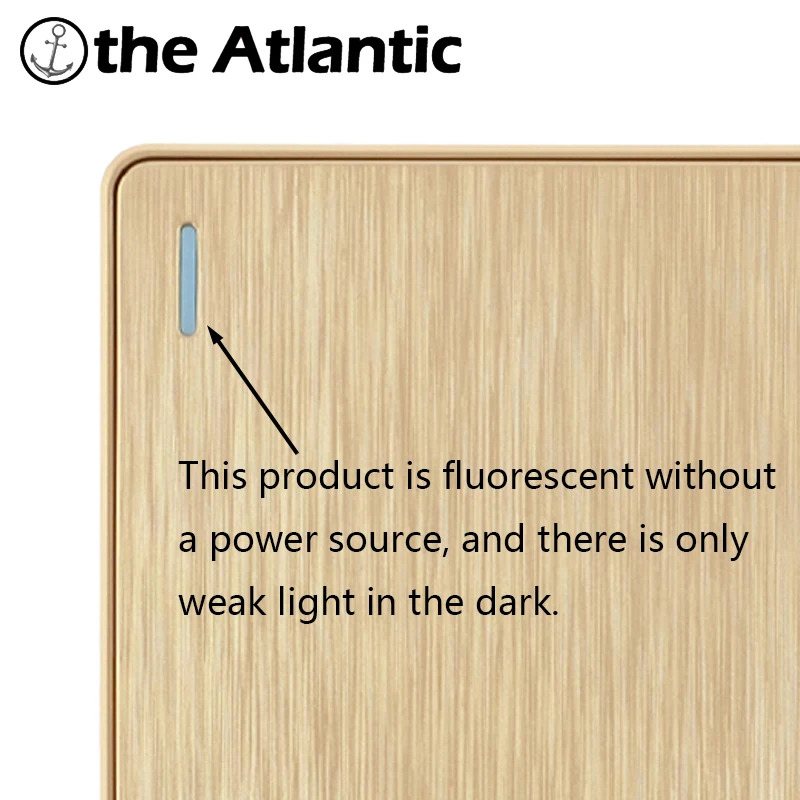 Женский кулисный выключатель универсальная розетка с USB Золотая пластиковая