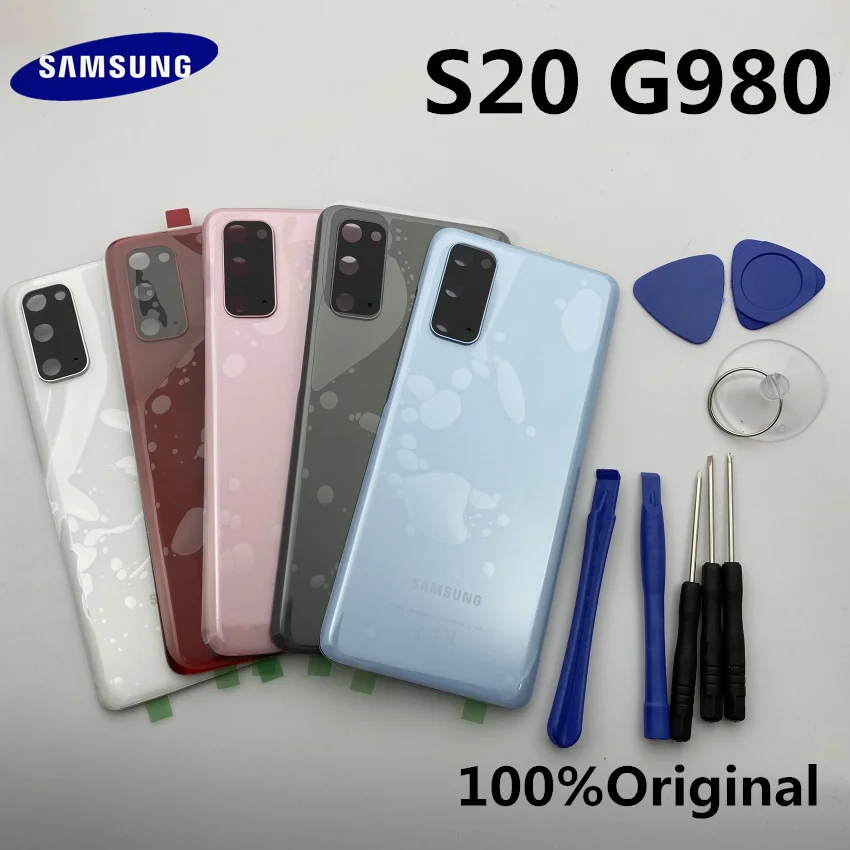 

100%Original new Rear Panel Battery Glass Back Door Cover For Samsung Galaxy S20 G980 G980F SM-G980FD +tool