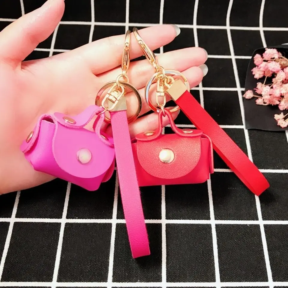 

Coin Purse PU Zero Wallet Mini Headset Key Storage Small Bag Net Red Personalized Key Ring Small Pendant Mini Bag Purse Sac