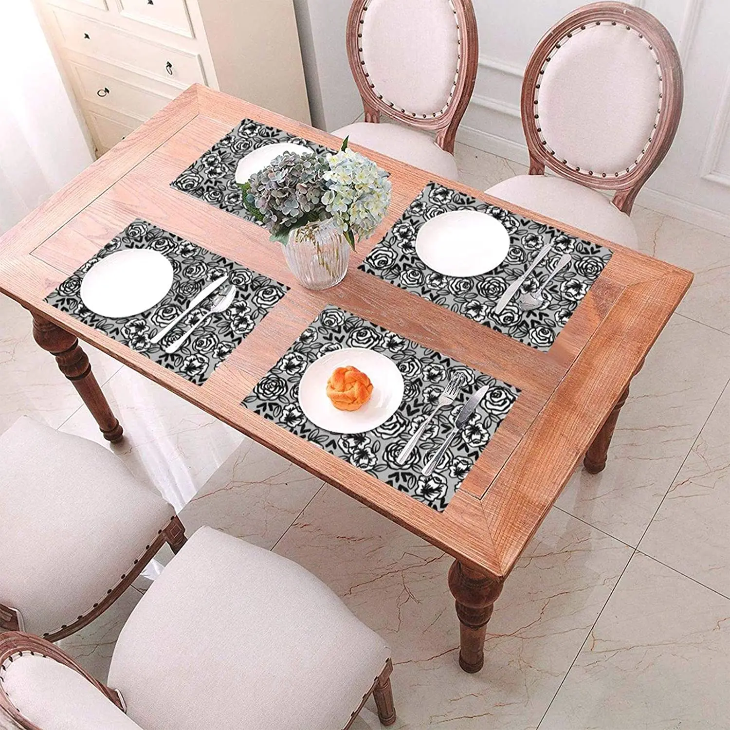 

4-piece PVC placemat setkitchen accessories, Placemat table,kitchen gadget sets,Coasters,Mat,Gadgets for kitchen