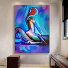 Сексуальный человек и Картина на холсте женщина абстрактные плакаты с любовью и принты спальня гостиная стена арт-деко картины маслом