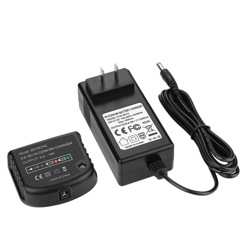 Горячее предложение 3c 9. 6v 18v многовольтовое зарядное устройство для Black & Decker Ni Cd MH