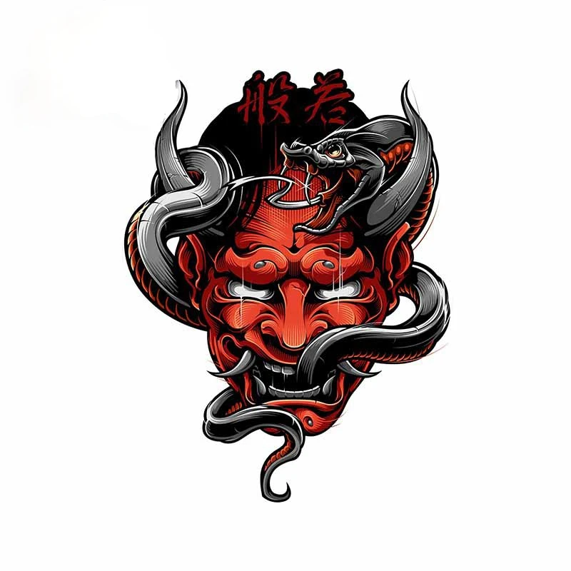 

13cm X 10cm Samurai Prajna RV Car Stickers Refrigerator Waterproof Decal Motorcycle Windshield Anime Decoration Suv Interior PVC