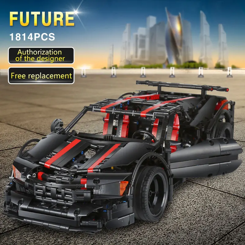 MOC Technic серия Assassin X19 детская модель приспособление для автомобиля technic racer городской строительный блок Кирпичи diy игрушка подарок детские игрушки
