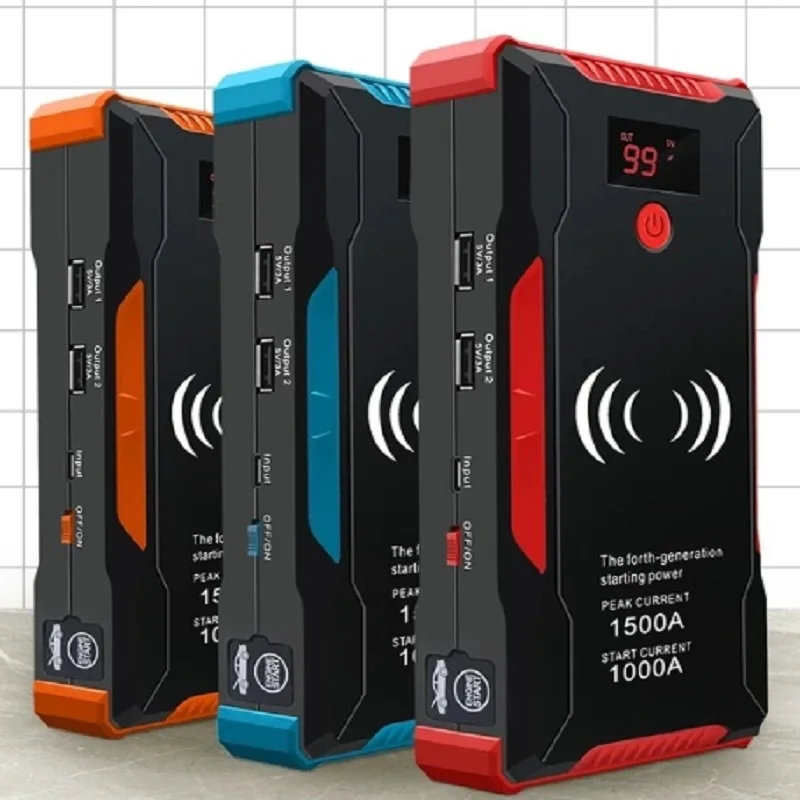 

OEING T20 1500A Car Jump Starter Power Bank 30000mAh Portable Battery Station For 3.5L/8L Car Emergency Booster Starting Device