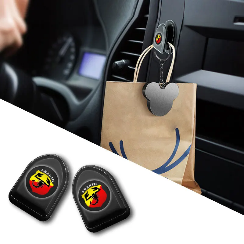 

1/2/4X Car Seat Hook Portable Car Accessories Mini For Abbas Abarth Punto 124/125/500 Stilo Ducato Car Accessories Car Styling