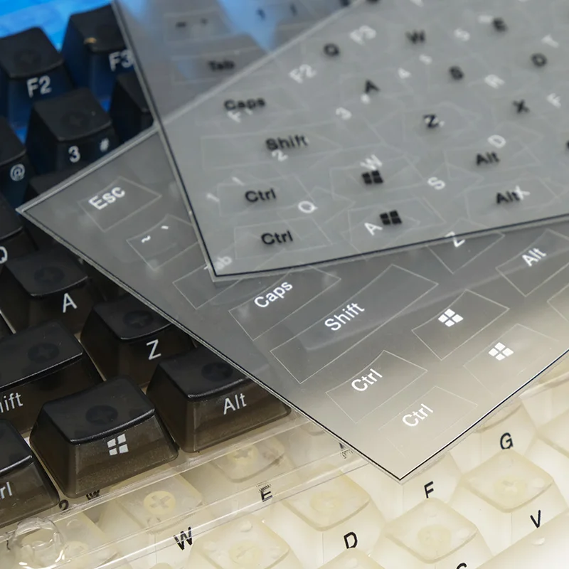 Clear Keycaps Alphabet Stickers Custom Mechanical Keyboard Side Engraved English Letter Font ABS Keycap with Tweezers | Компьютеры и