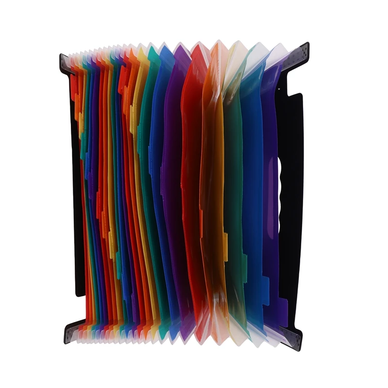 

24 Pockets Expanding File Folder Large Space Design A4 Filing Folders Box File Business Home Office Document Accordion File Stor