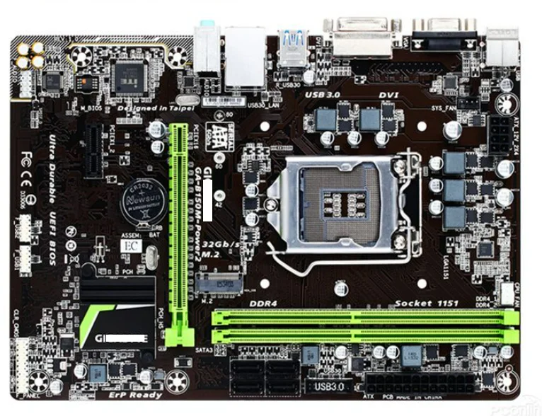 

Материнская плата для настольного компьютера, системная плата Б/у 2 LGA 1151 DDR4 64 Гб USB2.0 USB3.0 B150