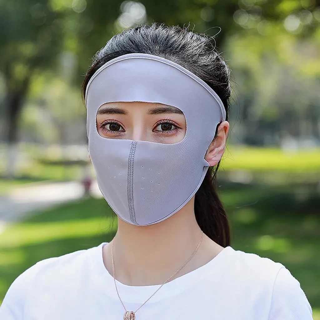 Ультратонкая летняя спортивная маска для лица с защитой от солнца и УФ лучей| |