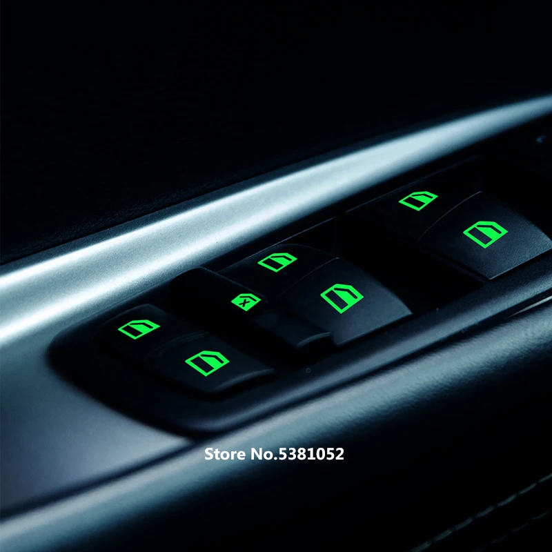 Adesivo per auto per Toyota RAV4 Highlander Fortuner 2020 2021 2022 adesivi per pulsanti luminosi per finestrini per porte auto interruttore per finestre 2014 2018