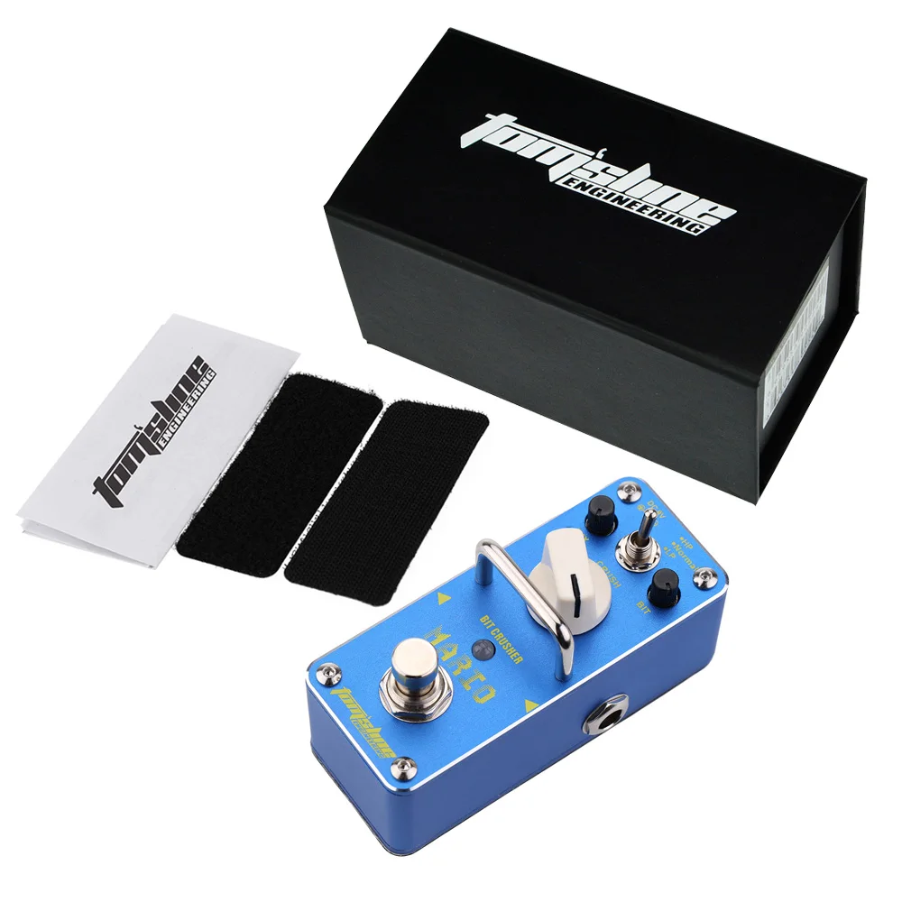 

AROMA AMO-3 Mario Bit Crusher Electric Guitar Effect Pedal Mini Single Effect with True Bypass Guitar Pedal Guitar Accessories
