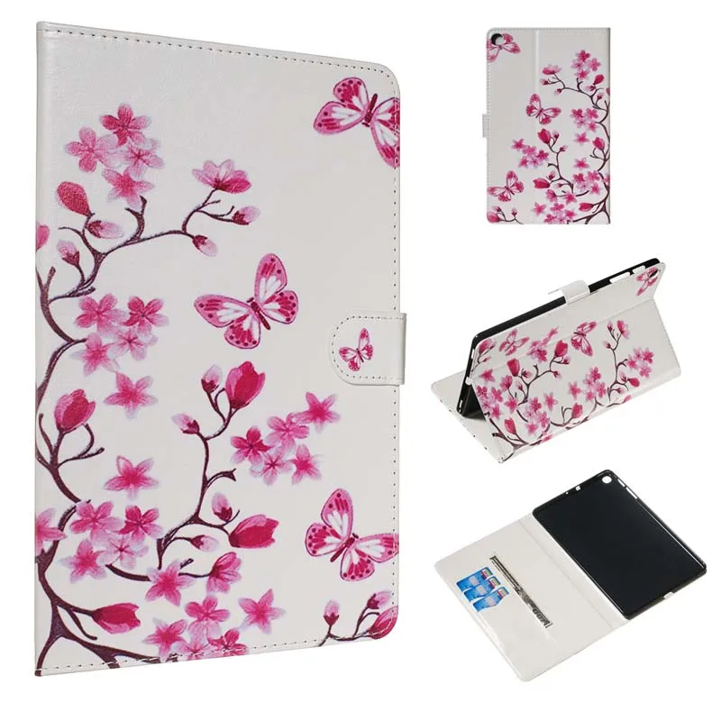 Case Чехол из искусственной кожи Funda Capa с откидной крышкой и подставкой для Samsung Galaxy Tab A 10,1 T510 T515 SM-T510 SM-T515 чехол для планшета - Цвет: Case