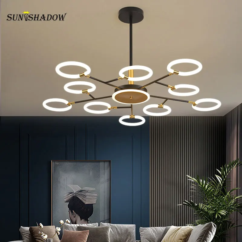 Современный домашний светодиодный подвесной светильник для гостиной столовой