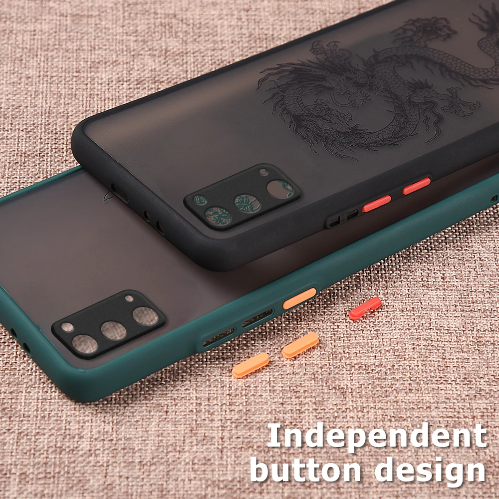 

Case for Samsung Galaxy A52 A72 A32 A42 5G S20 S21 Ultra Plus S20 FE Case Vintage Chinese Dragon Print Phone Case A52 A72 Cover