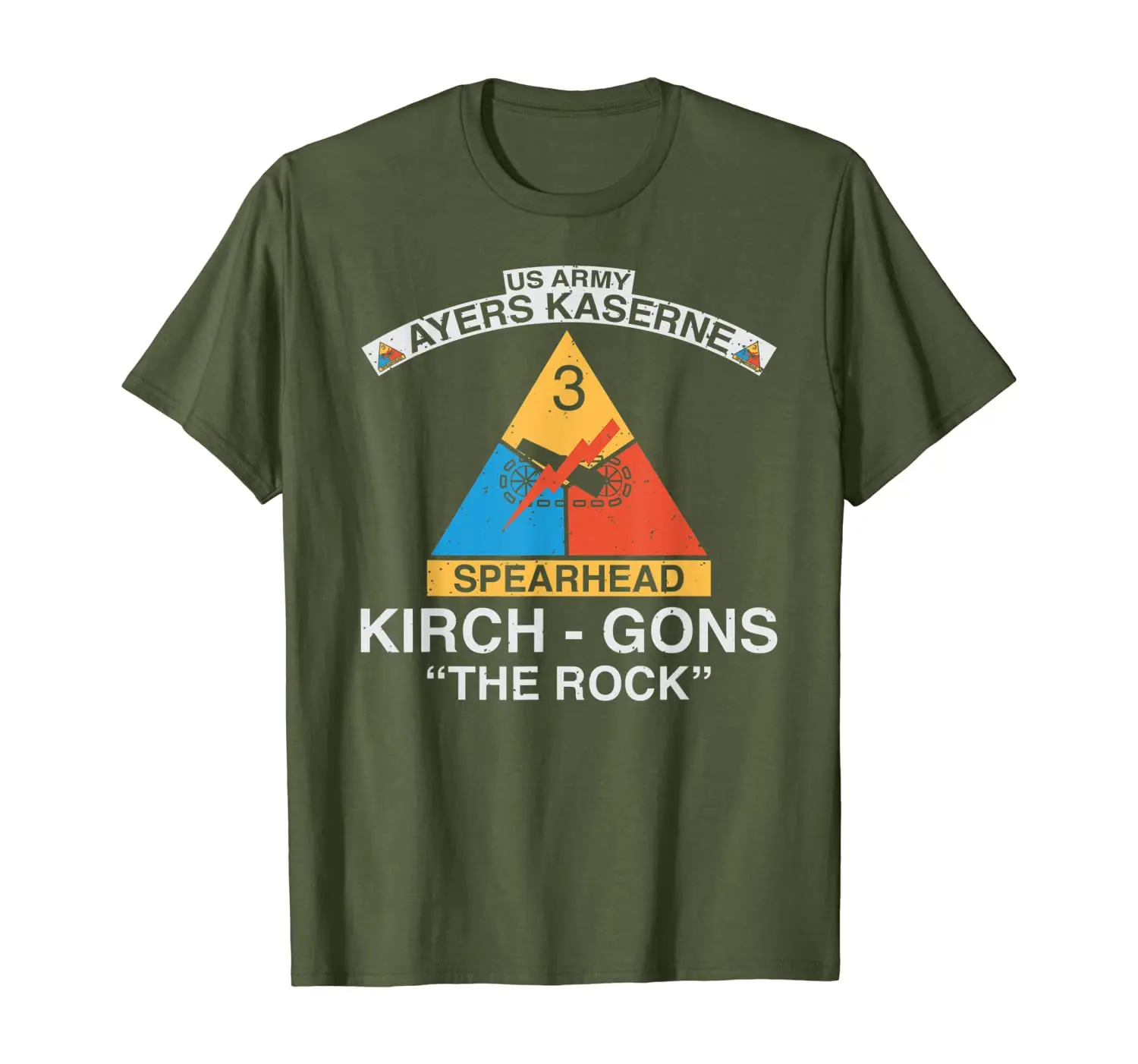 

3rd Armored Division Kirch-Gons Rock T Shirt
