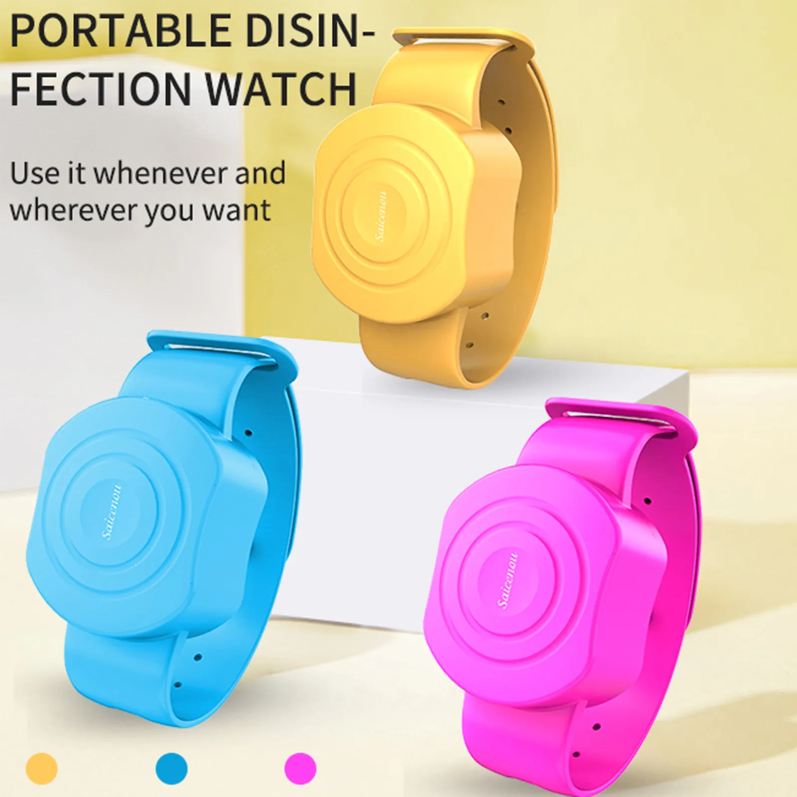 Для взрослых и детей для дезинфекции рук дозирования Портативный браслет ручной