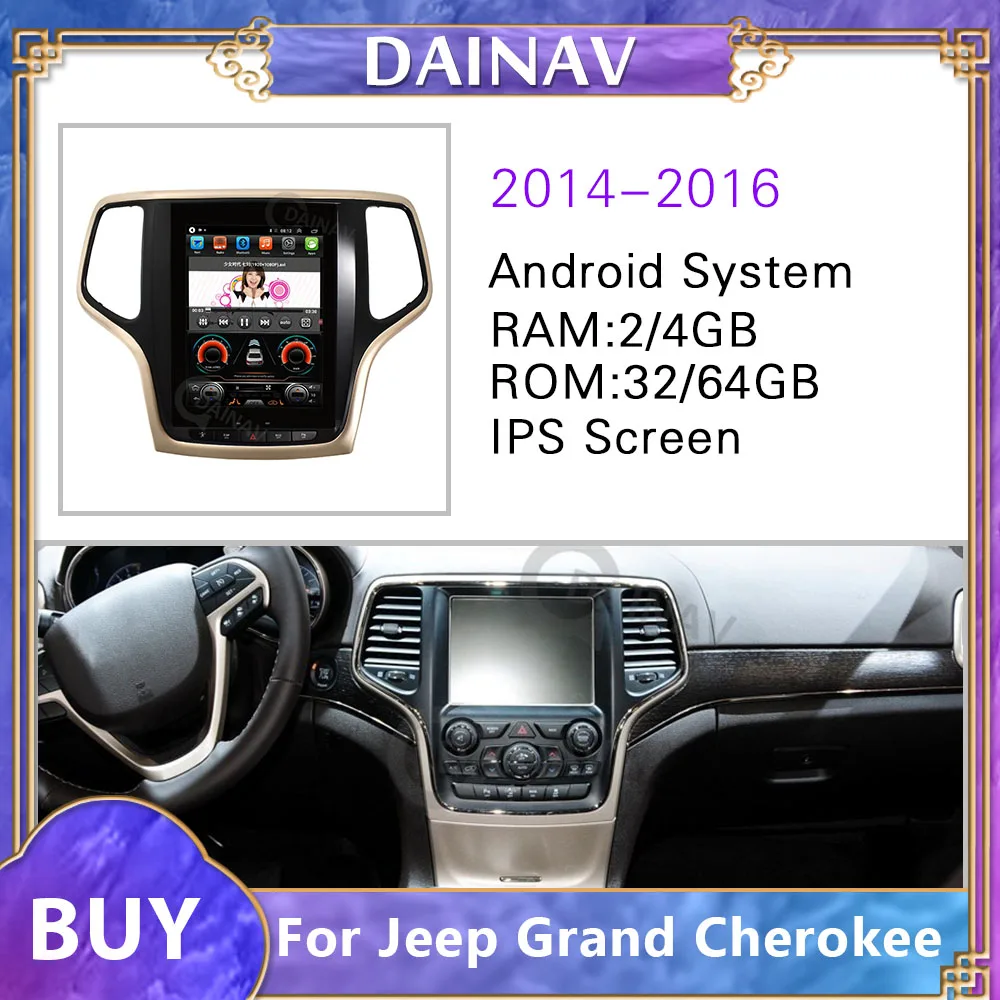 

HD экран 10,4 дюйма Автомобильный мультимедийный плеер для JEEP Grand cherokee 2014-2016 автомобильный стерео радио GPS навигация