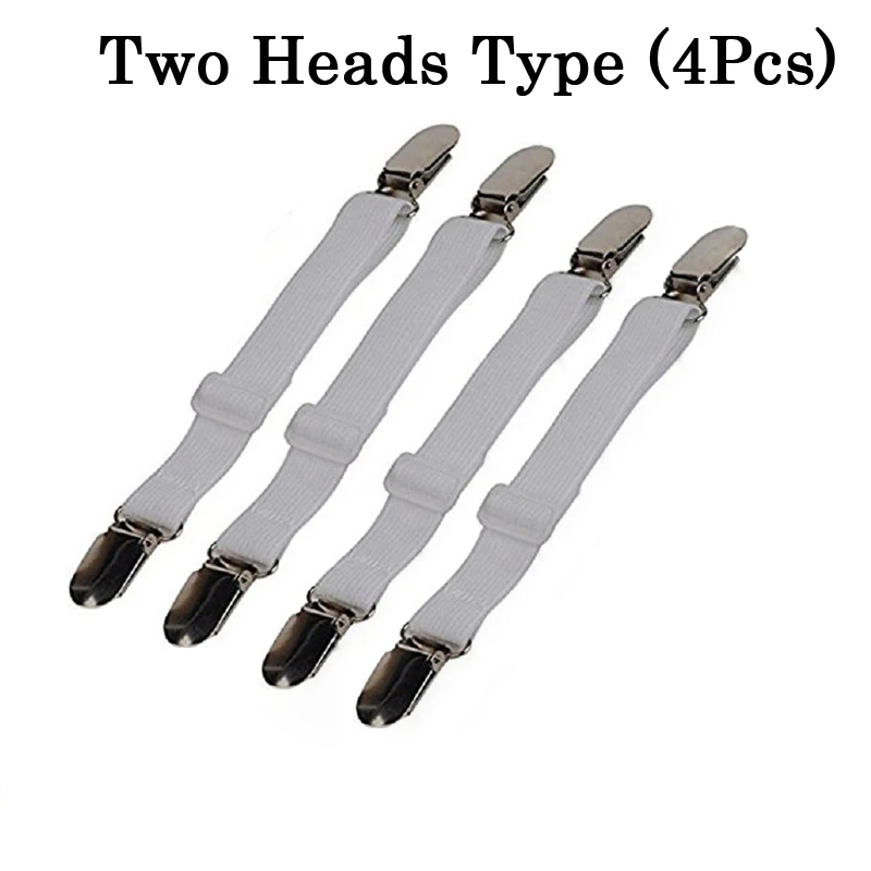 4 шт. зажимы для подтяжек регулируемые застежки простыни лямки угловой держатель