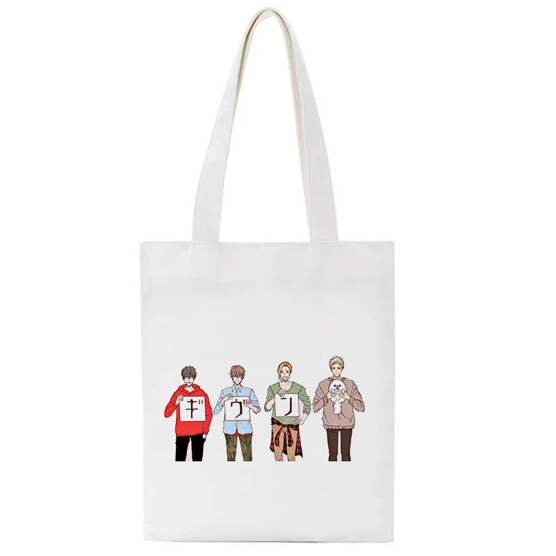 

Yaoi Bl Given Yaoi Given Anime Tote Shopper Bag Shopping Unisex Fashion Travel Canvas Bag Pacakge Hand Bag White Beach Bag