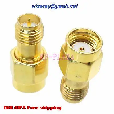 

DHL/EMS 500pcs Adapter RPSMA male to RPSMA female straight RF COAXIAL with one year warranty -a4