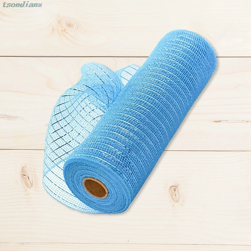 Рождественская декоративная полиэтиленовая сетчатая лента 10 дюймов x 30 футов в