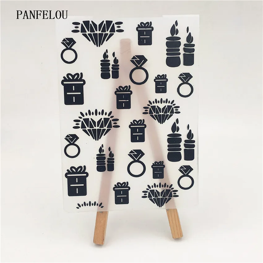 PANFELOU 14 8x10 5 алмазные свечи папки для тиснения пластик скрапбукинга DIY шаблон