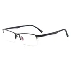 Металлические Полуободковые классические очки для очков, оправа для очков для коррекции близорукости и чтения для мужчин