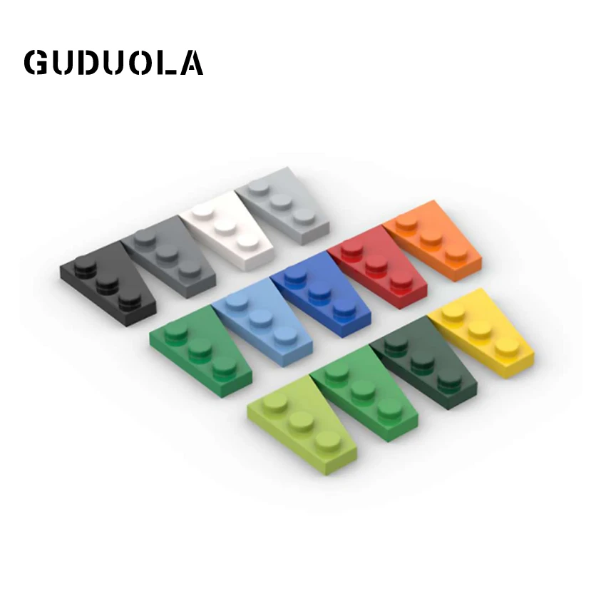 

Guduola Plate 43723 Wing 2x3 Left Special Plate Bricks Left Plate 2x3 with angle Building Block MOC Assembly Parts 60pcs/LOT