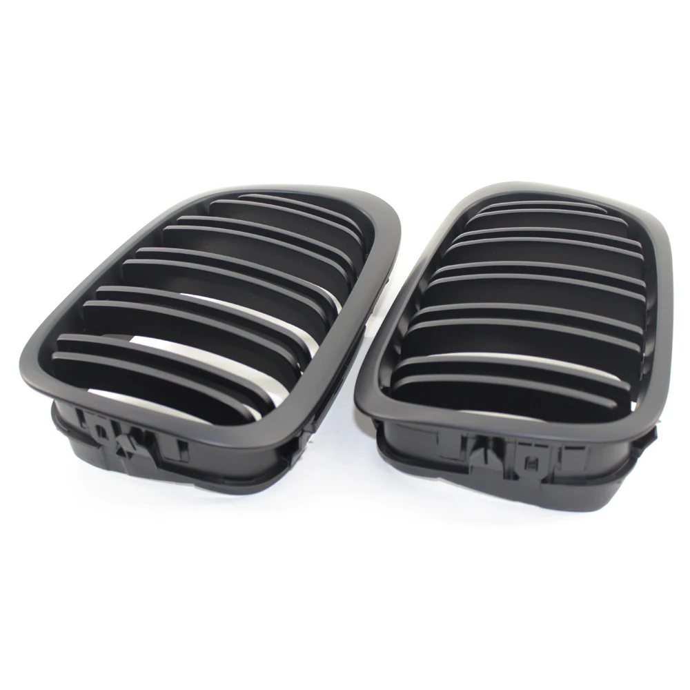 For Bmw E46 Coupe Convertible 2 Door 1998 1999 2000 2001 2002 Car Kidney Grill Front Bumper Slat Line Gloss Black Racing | Автомобили и