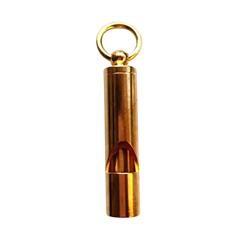 Brass Whistle Outdoor Survival Tool Key Ring Pendant for Climbing Hiking Fishing Diving | Спорт и развлечения