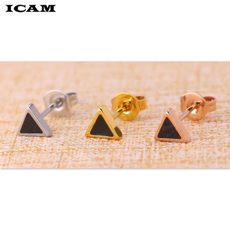 ICAM крутая Корейская в стиле панк мужские серьги Для женщин Титан Сталь